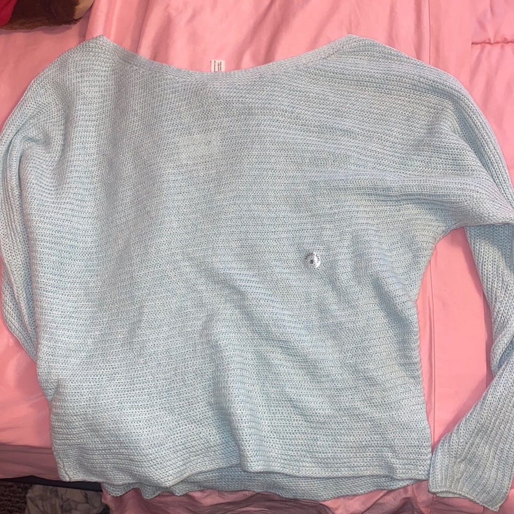 Soft blue sweater